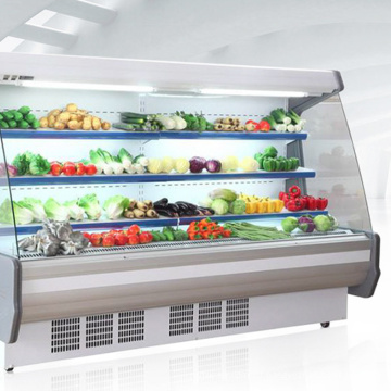 large supermarket dairy milk showcase cooling freezer refrigerated showcase